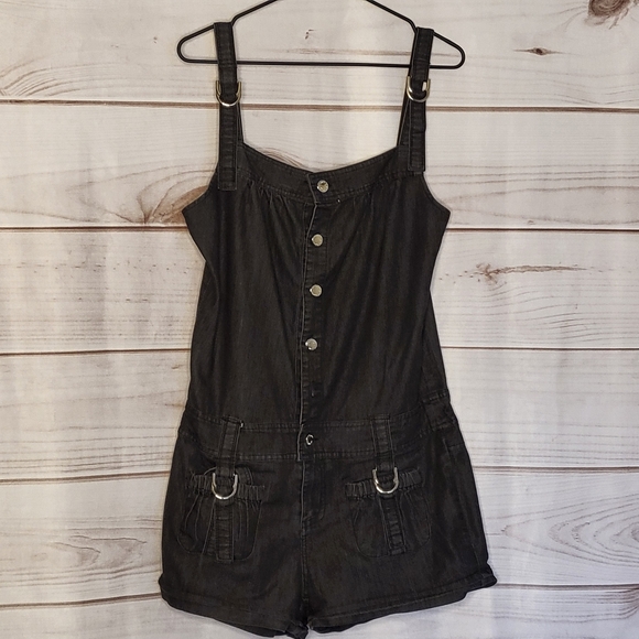 Cello Jeans Women's Romper, Black, L - Picture 1 of 2